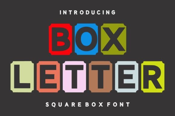 Box Letter Font: A Bold Choice for Graphic Designers