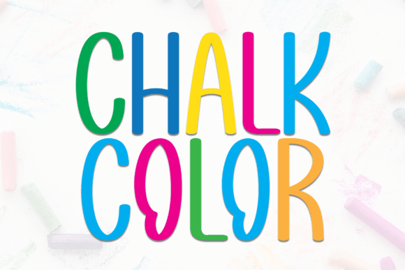 Chalk Color: A Display Font with a Welcoming Embrace