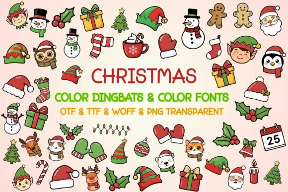 Christmas Color Dingbats: Your Festive Design Shortcut