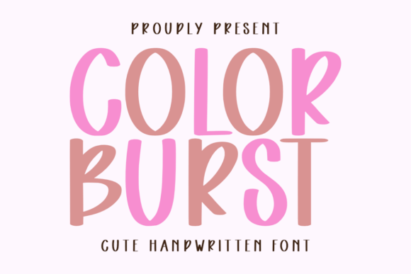 Color Burst: The Handwritten Font That Radiates Pure Joy