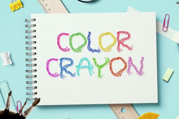 Color Crayon: A Sweet Display Font for Joyful Design