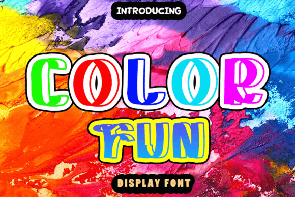Color Fun: A Playful Display Font for Creative Projects