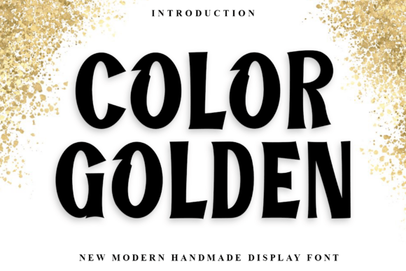 Color Golden: The Bold Handmade Font for High-Impact Design