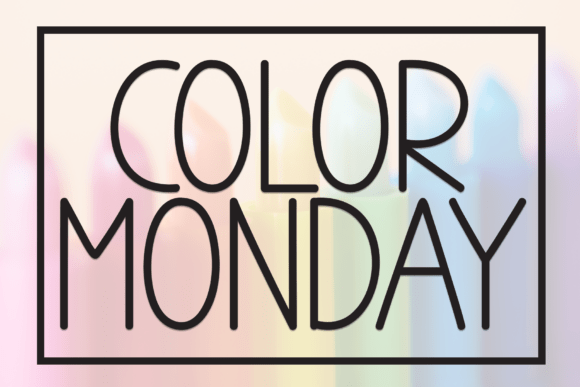Color Monday: The Handwritten Font with a Playful Twist