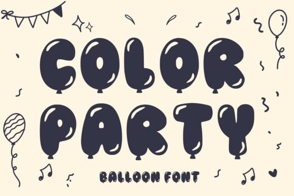 Color Party Font: A Lively Typeface for Celebratory Designs