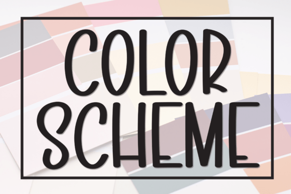 Color Scheme: A Modern Typeface for Bold Branding