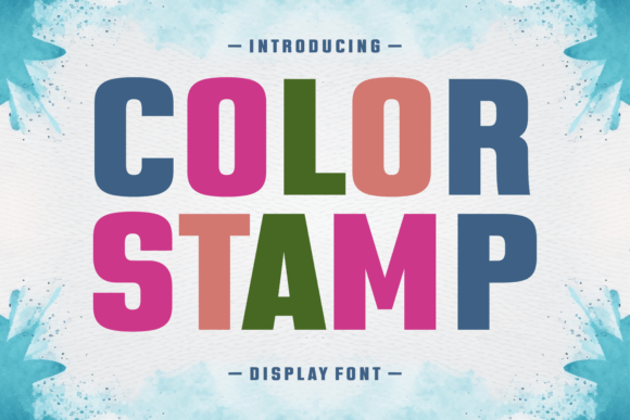 Color Stamp: The Bold Display Font for Lasting Impressions