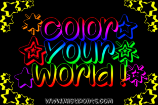 Color Your World: A Playful 3D Outline Font for Creative Projects