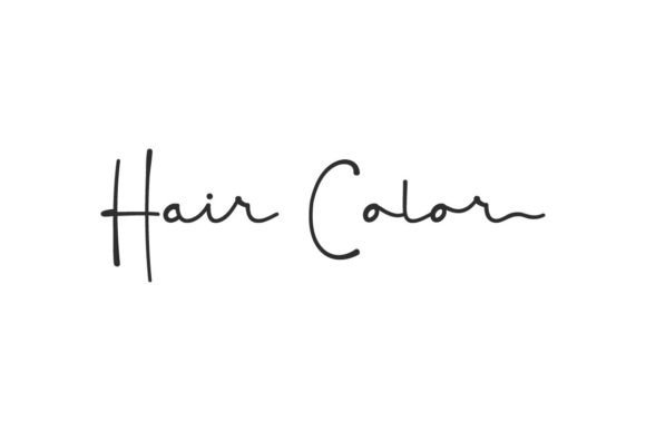 Embrace Natural Style with the Hair Color Script Font