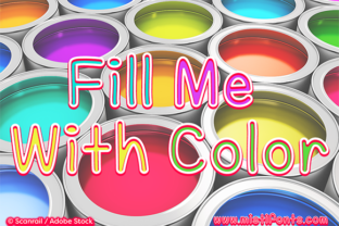 Fill Me with Color: A Font That Demands Your Creativity