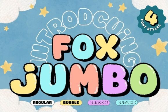 Fox Jumbo: The Playful Font Family for Bold Design