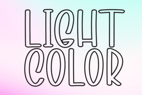 Light Color: A Modern Display Font for Creative Projects