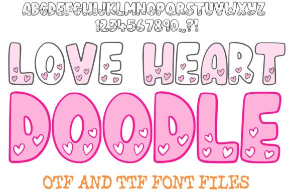 Love Heart Doodle: A Sweet Typeface for Heartfelt Designs