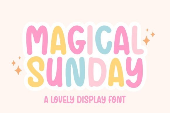 Magical Sunday: A Display Font for Cheerful Design