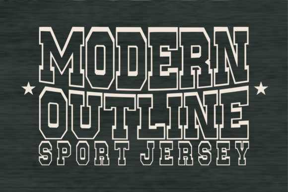 Modern Outline: The Athletic Display Font for Bold Brands