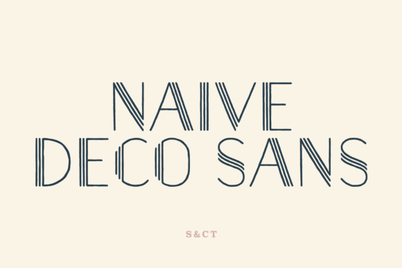 Naive Deco Sans: A Layered Sans Serif with Character