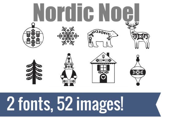 Nordic Noel Dingbats: Your Shortcut to Clean, Folk-Inspired Design