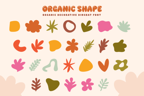 Organic Shape: A Dingbat Font for Modern Creatives