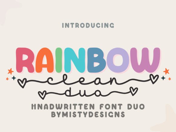 Rainbow Duo: A Playful Font Pairing for Creative Projects