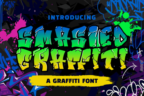Smashed Graffiti: The Fractured Font for Bold Urban Design