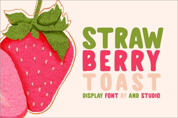 Strawberry Toast: A Retro Font for Joyful Branding