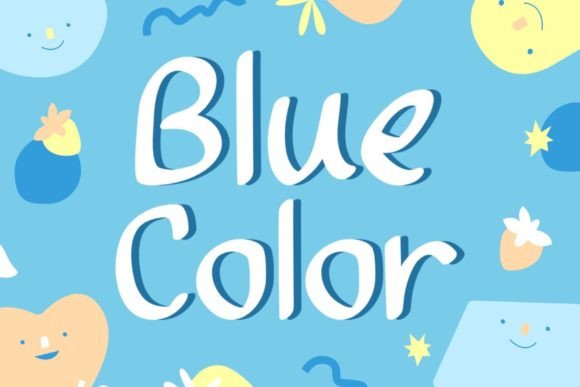 The Blue Color Typeface: Oceanic Calm for Modern Design